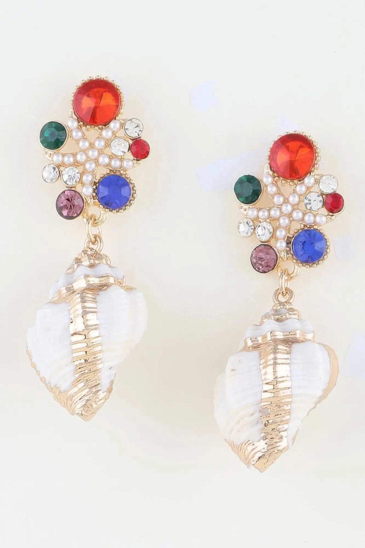 Women's Earrings Drops Shell BYMANYC ® New York HAMPTONS SUMMER SHELL - New Collection