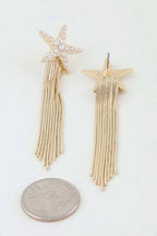 Women's Earrings Drops Starfish BYMANYC ® New York HAMPTONS CURTAIN - New Collection - Maven Couture IncJEWERLY