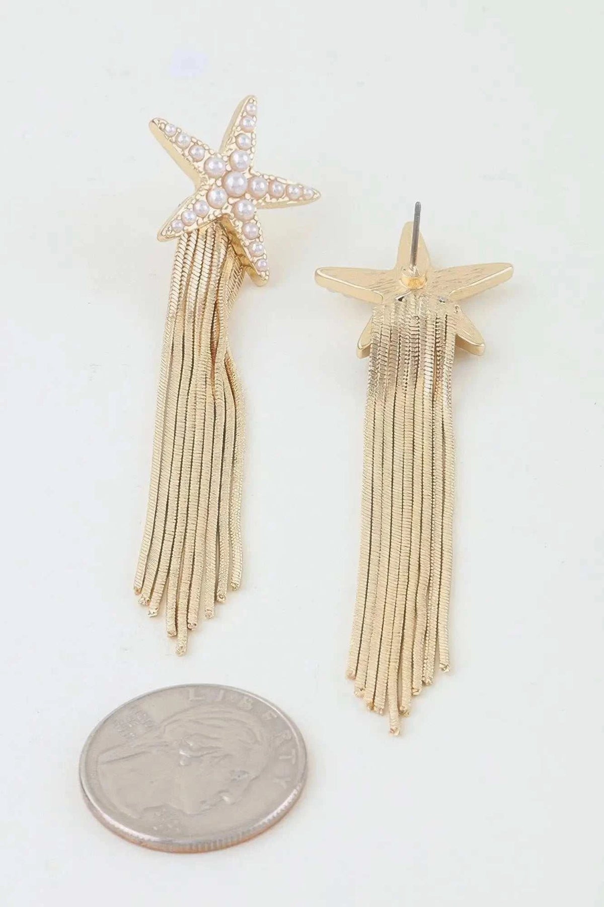 Women's Earrings Drops Starfish BYMANYC ® New York HAMPTONS CURTAIN - New Collection - Maven Couture IncJEWERLY