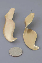 Women's Earrings Drops Swirl BYMANYC ® New York CHELSEA SCULPTURAL - New Collection - Maven Couture IncJEWERLY
