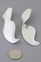 Women's Earrings Drops Swirl BYMANYC ® New York CHELSEA SCULPTURAL - New Collection - Maven Couture IncJEWERLY