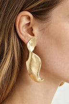 Women's Earrings Drops Swirl BYMANYC ® New York CHELSEA SCULPTURAL - New Collection - Maven Couture IncJEWERLY