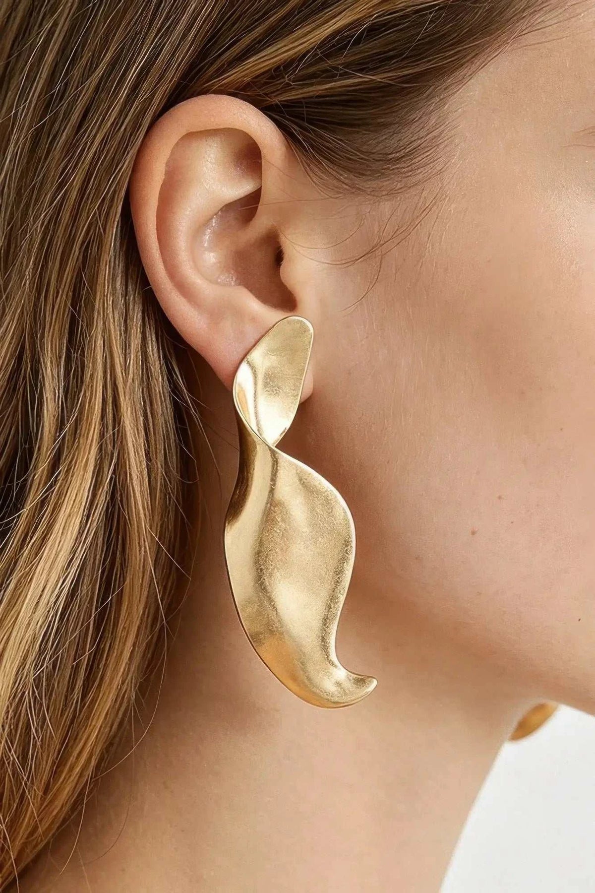 Women's Earrings Drops Swirl BYMANYC ® New York CHELSEA SCULPTURAL - New Collection - Maven Couture IncJEWERLY