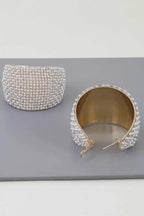 Women's Earrings Hoops Pearl BYMANYC ® New York HUDSON CRESCENT - New Collection