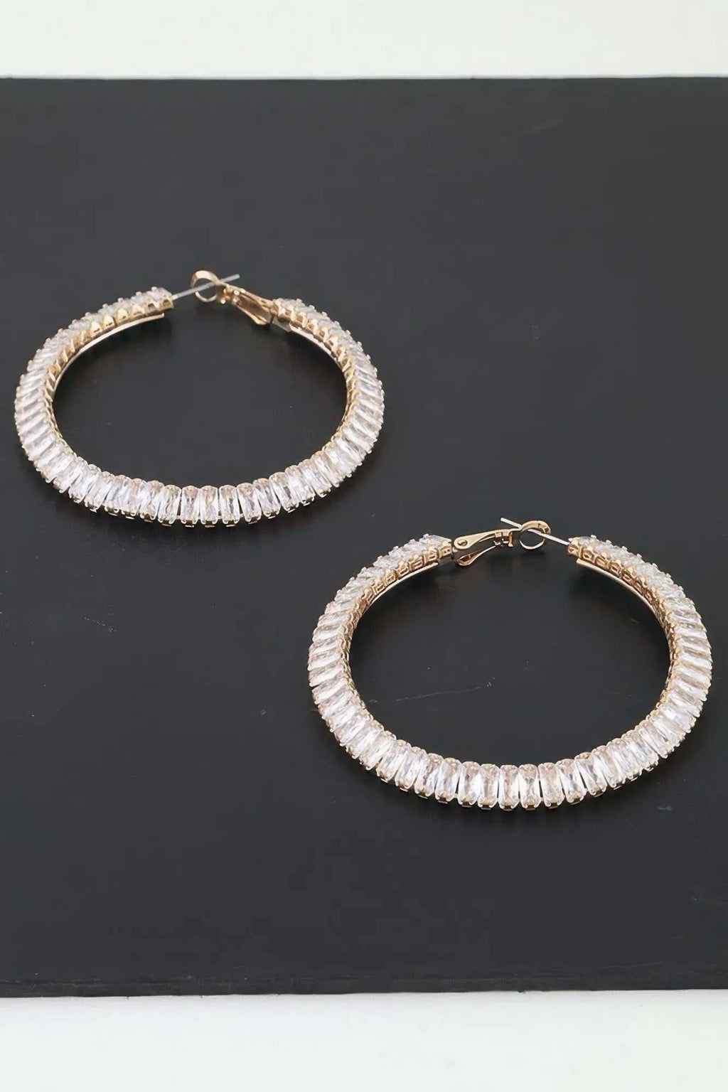 Women's Earrings Hoops Zirconia BYMANYC ® New York MADISON HOOPS - New Collection