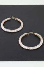 Women's Earrings Hoops Zirconia BYMANYC ® New York MADISON HOOPS - New Collection