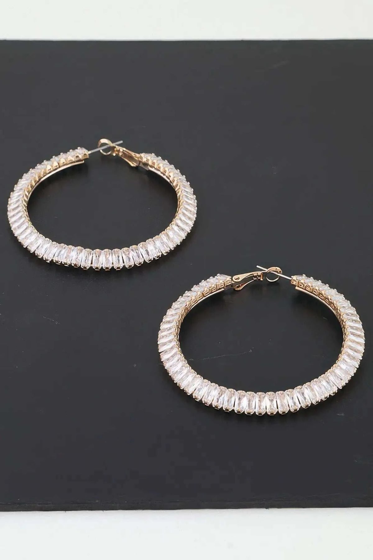 Women's Earrings Hoops Zirconia BYMANYC ® New York MADISON HOOPS - New Collection