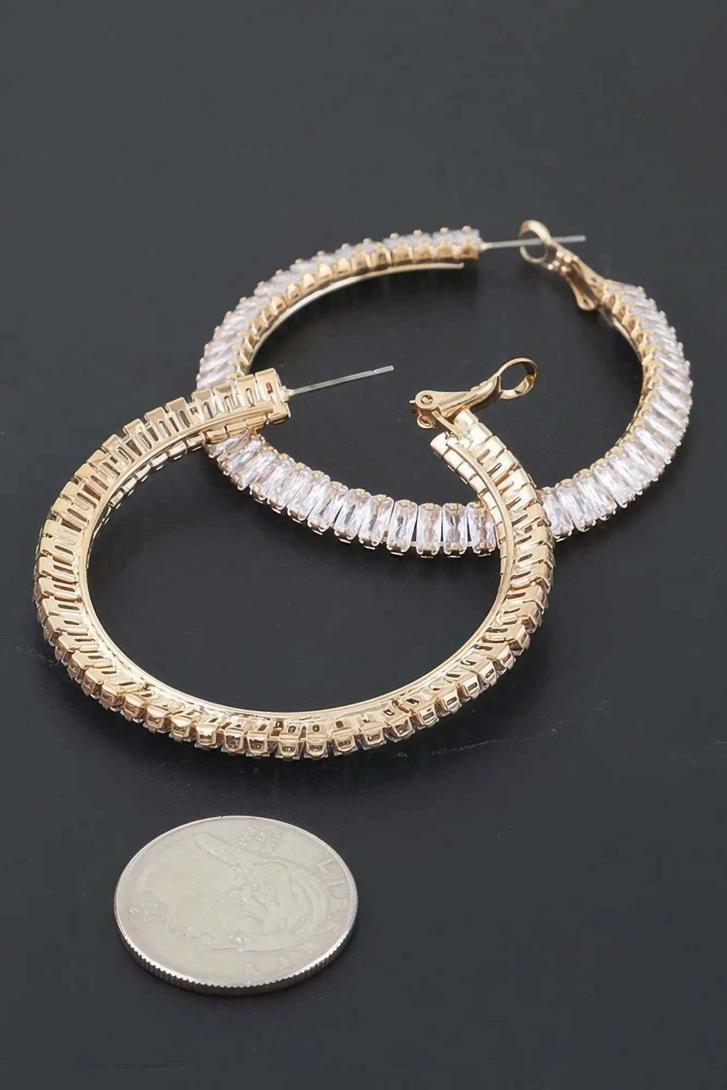 Women's Earrings Hoops Zirconia BYMANYC ® New York MADISON HOOPS - New Collection
