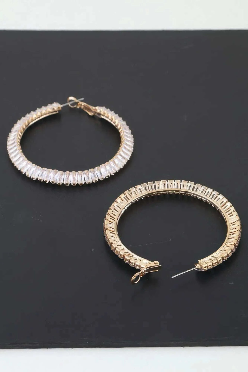 Women's Earrings Hoops Zirconia BYMANYC ® New York MADISON HOOPS - New Collection