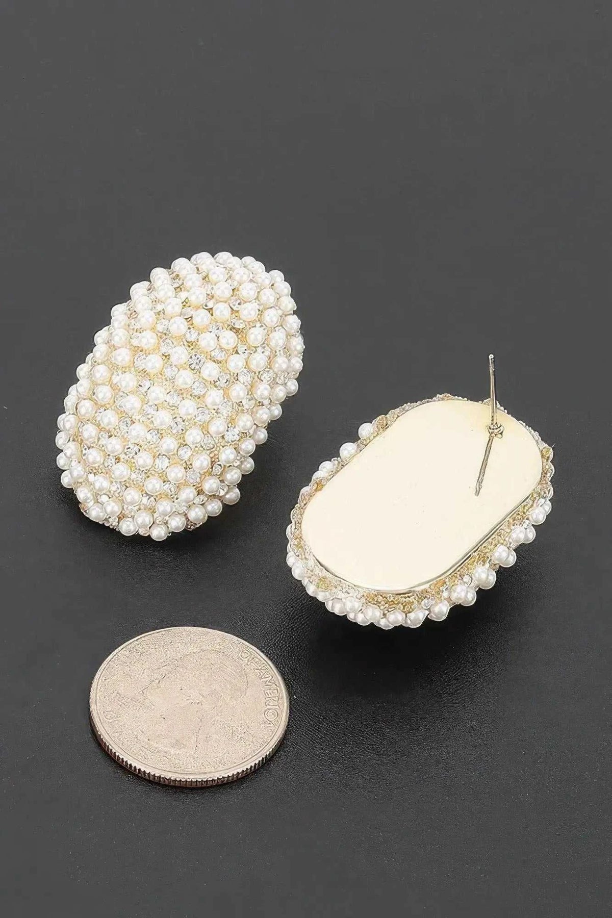 Women's Earrings Studs BYMANYC ® New York METROPOLITAN PEARL - New Collection - Maven Couture IncJEWERLY
