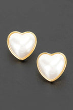 Women's Earrings Studs BYMANYC ® New York NOLITA HEART - New Collection - Maven Couture IncJEWERLY