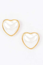 Women's Earrings Studs BYMANYC ® New York NOLITA HEART - New Collection - Maven Couture IncJEWERLY