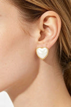 Women's Earrings Studs BYMANYC ® New York NOLITA HEART - New Collection - Maven Couture IncJEWERLY