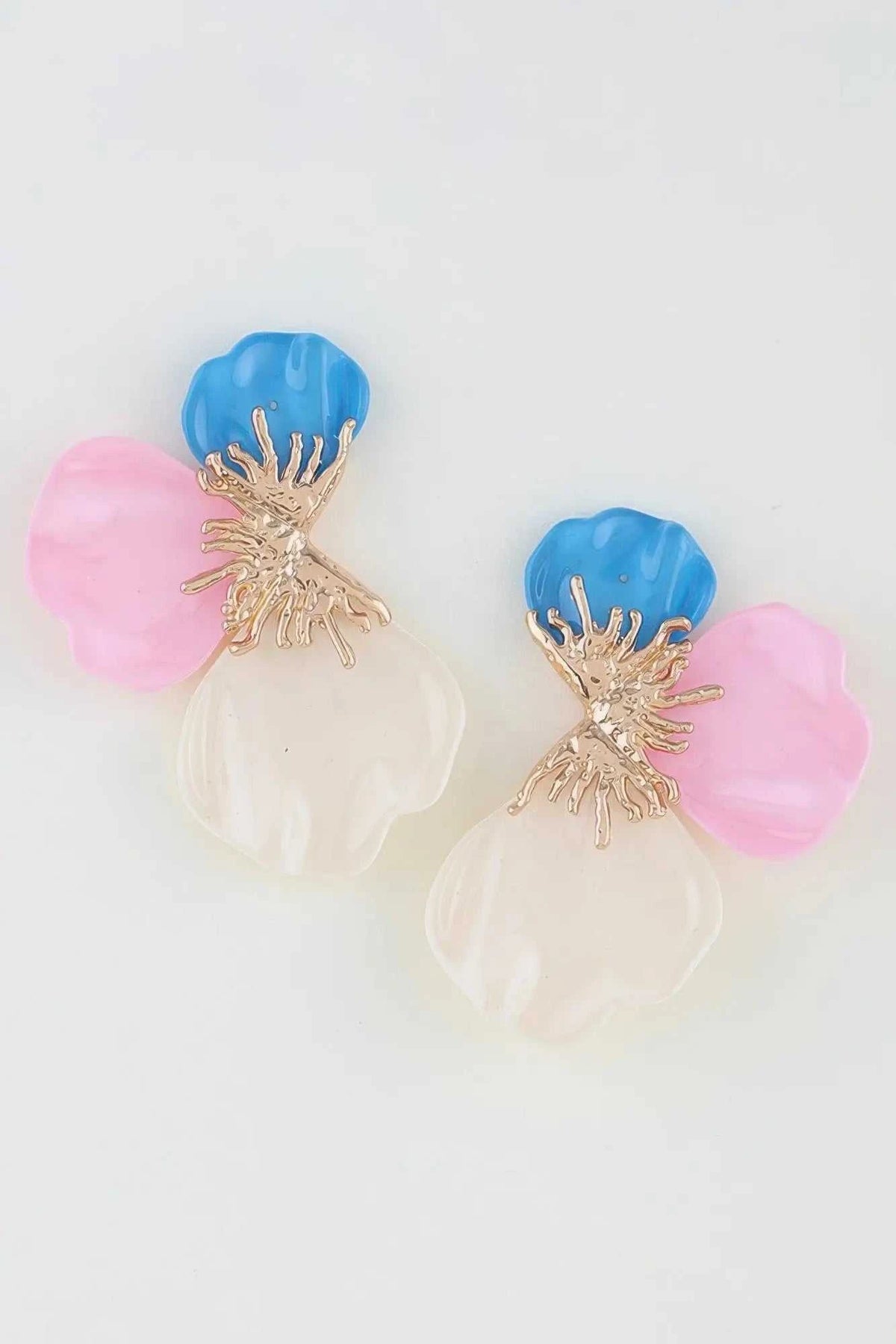 Women's Earrings Studs Floral BYMANYC ® New York HAMPTONS SCALE FLOWER - New Collection