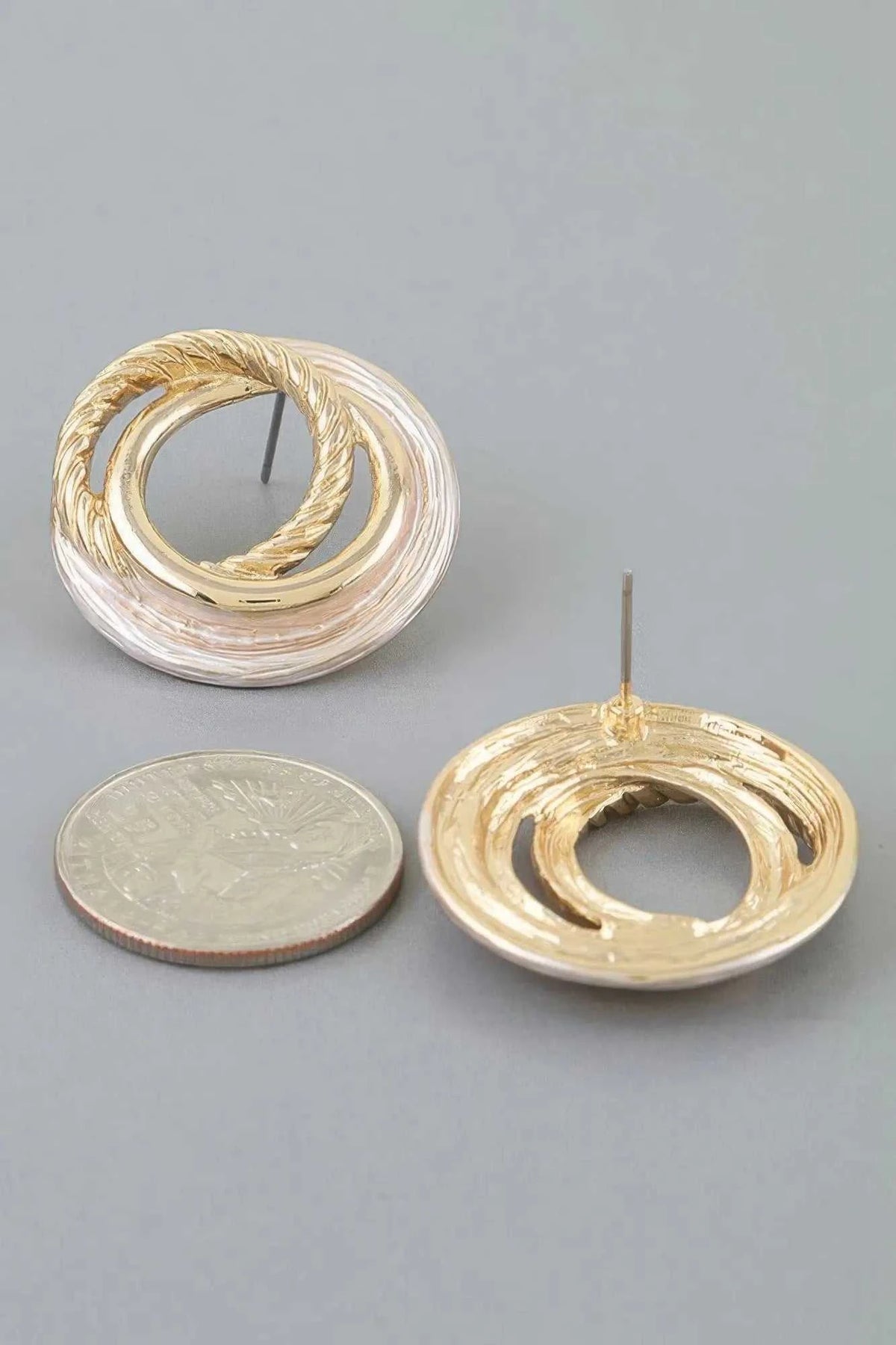 Women's Earrings Studs Geometric BYMANYC ® New York MADISON TWIST - New Collection