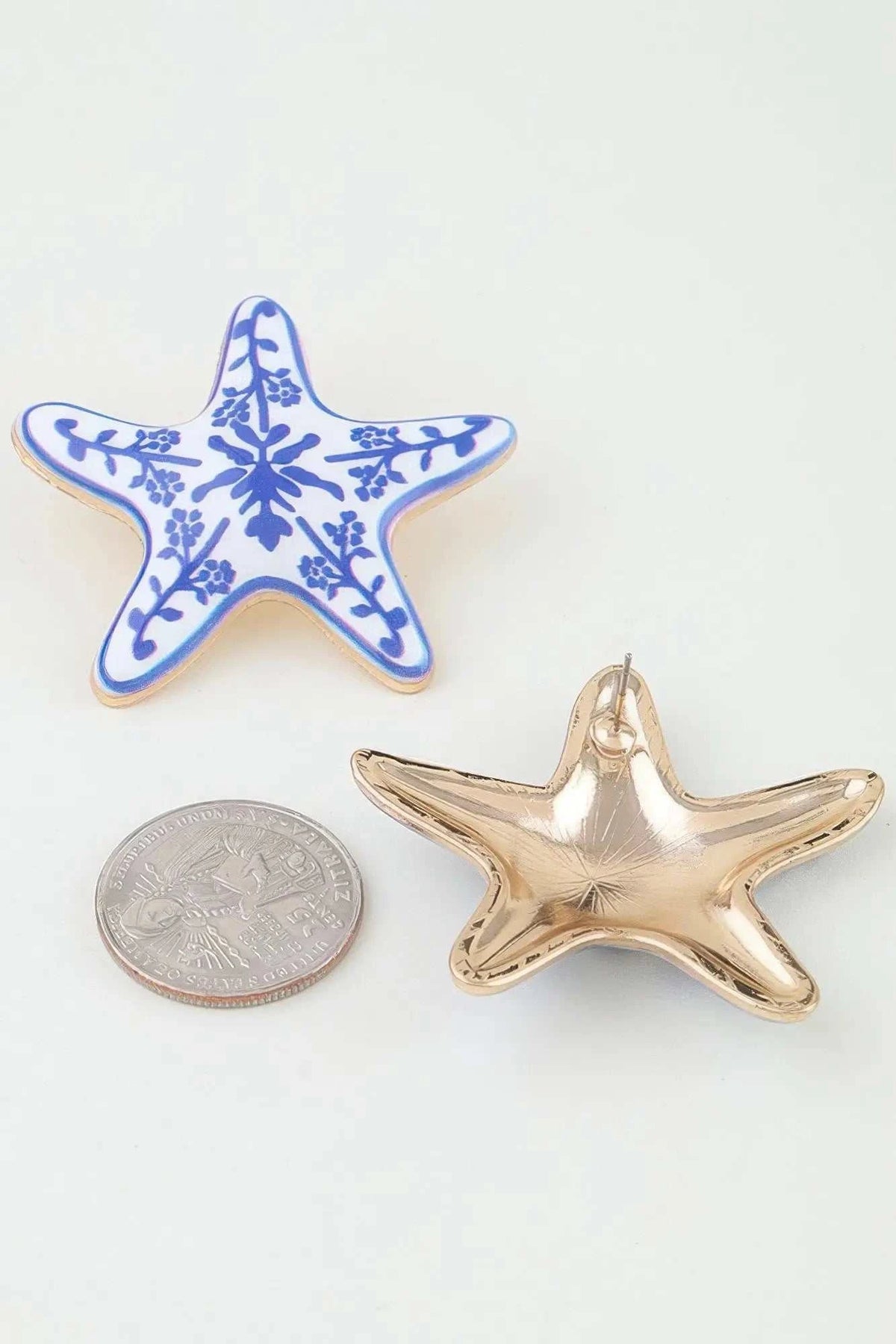 Women's Earrings Studs Starfish BYMANYC ® New York HAMPTONS ANTIQUE - New Collection