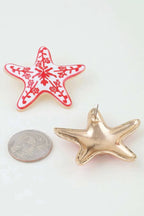 Women's Earrings Studs Starfish BYMANYC ® New York HAMPTONS ANTIQUE - New Collection