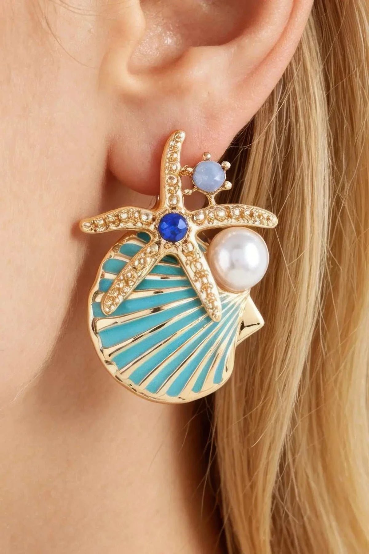 Women's Earrings Studs Starfish BYMANYC ® New York HAMPTONS SUMMER - New Collection
