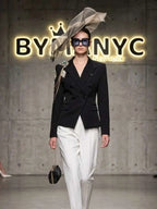 Women's Embellished Double-Breasted Blazer BYMANYC ® New York CONTEMPORARY VIBRANT MODERN FASHION - New Collection