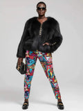 Women's Faux Fur Jacket UPPER EAST SIDE NYFW New Colecction BYMANYC ® New York