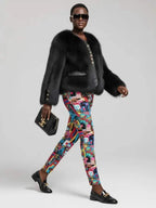Women's Faux Fur Jacket UPPER EAST SIDE NYFW New Colecction BYMANYC ® New York