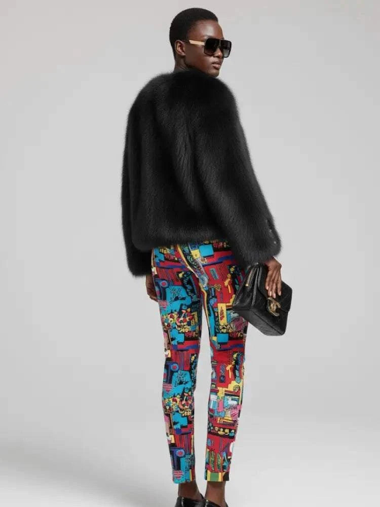 Women's Faux Fur Jacket UPPER EAST SIDE NYFW New Colecction BYMANYC ® New York
