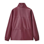 Women's Faux Leather High-Neck Jacket BYMANYC ® New York CONTEMPORARY VIBRANT MODERN FASHION - New Collection