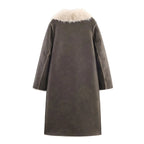 Women's Faux Shearling Long Coat BYMANYC ® New York CONTEMPORARY VIBRANT MODERN FASHION - New Collection