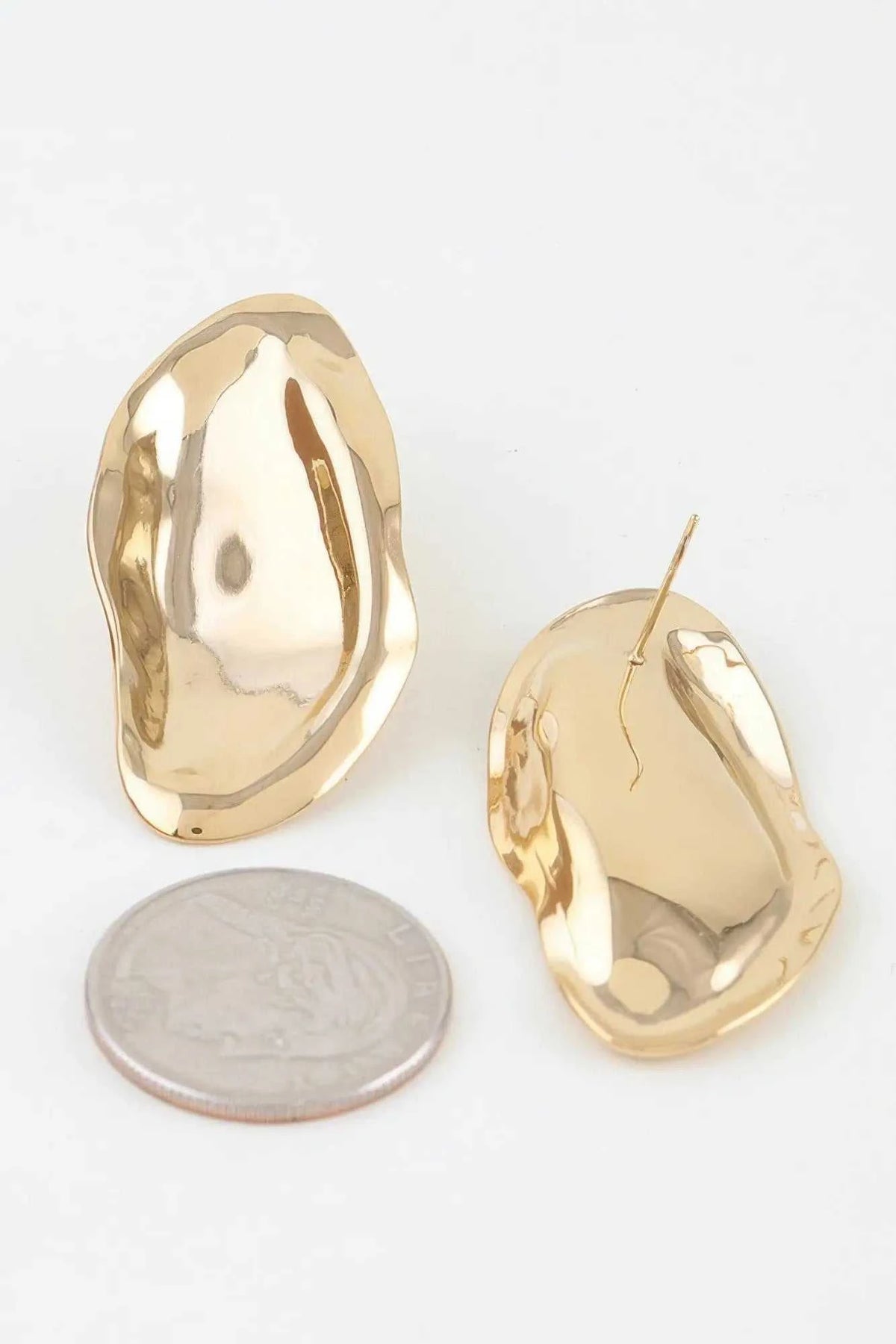 Women's Hammered Fashion Drop Earrings BYMANYC ® New York CONTEMPORARY VIBRANT MODERN FASHION - New Collection