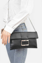 Women's Handbag Metallic Buckle Clutch - MEATPACKING - BYMANYC ® New York - Maven Couture IncNEW ARRIVALS