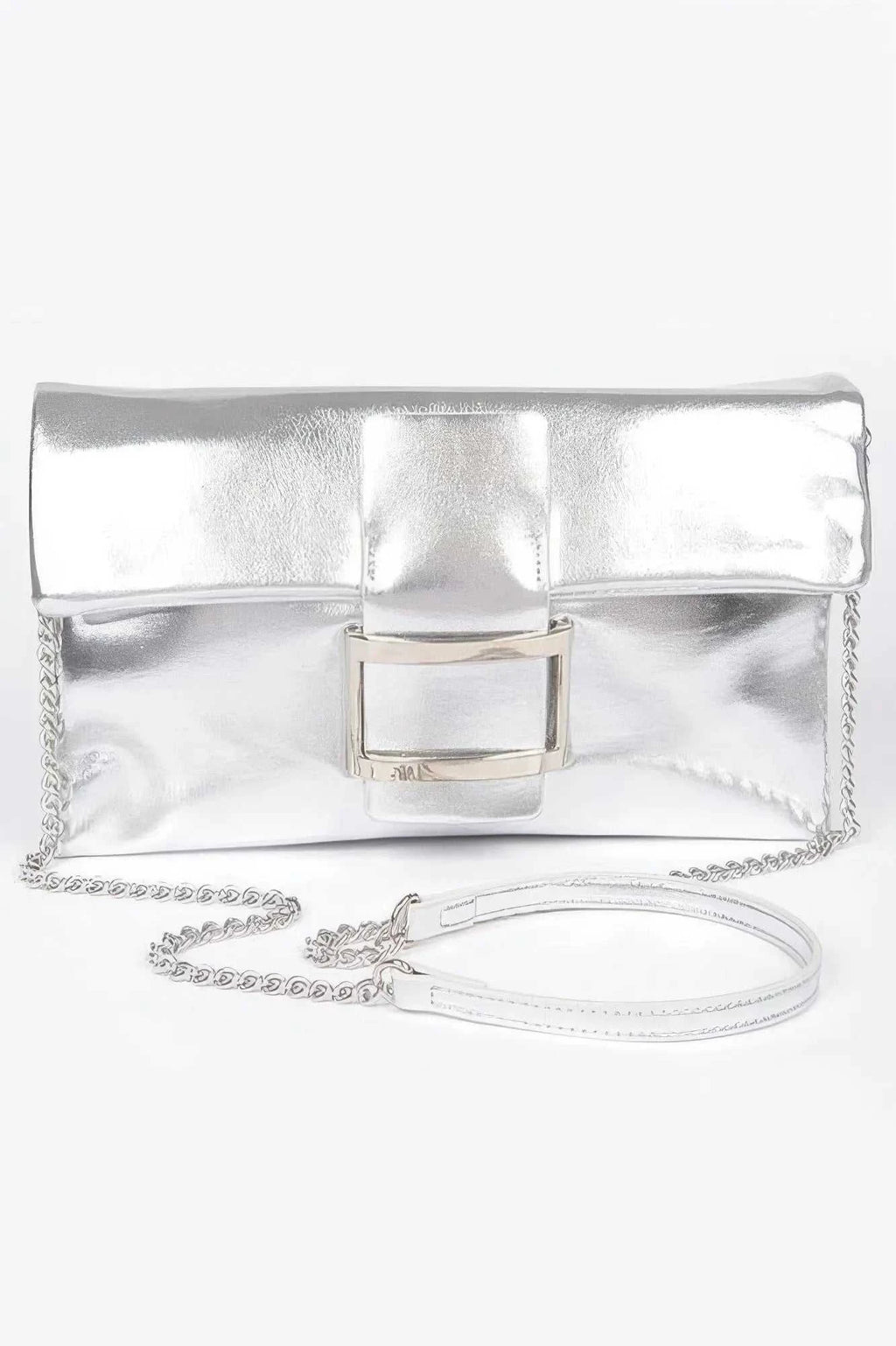 Women's Handbag Metallic Buckle Clutch - MEATPACKING - BYMANYC ® New York - Maven Couture IncNEW ARRIVALS