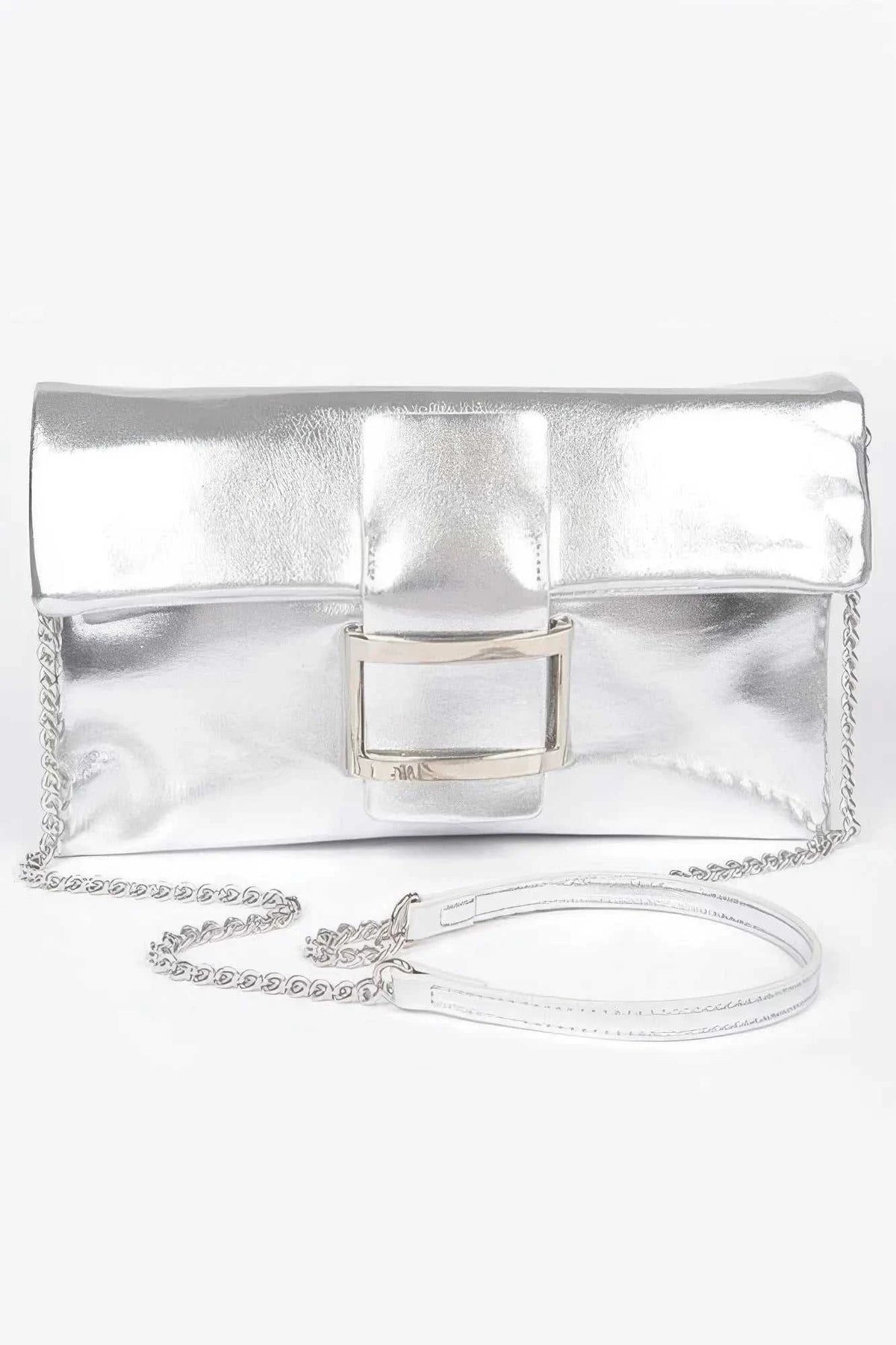 Women's Handbag Metallic Buckle Clutch - MEATPACKING - BYMANYC ® New York - Maven Couture IncNEW ARRIVALS