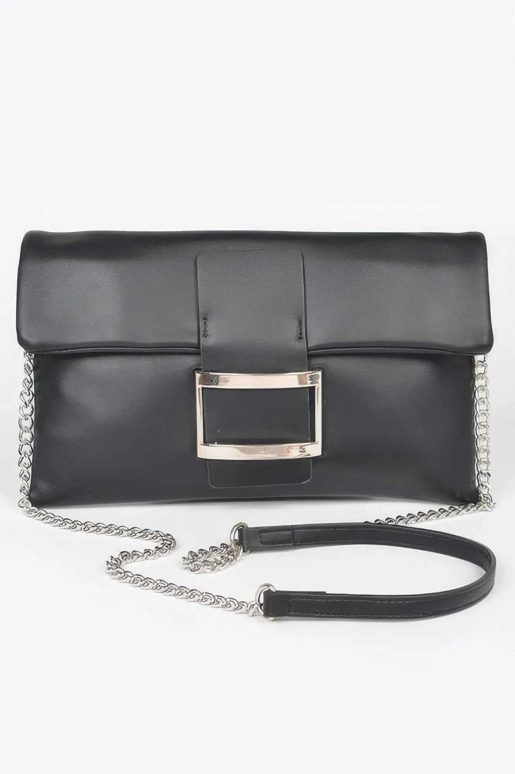 Women's Handbag Metallic Buckle Clutch - MEATPACKING - BYMANYC ® New York - Maven Couture IncNEW ARRIVALS