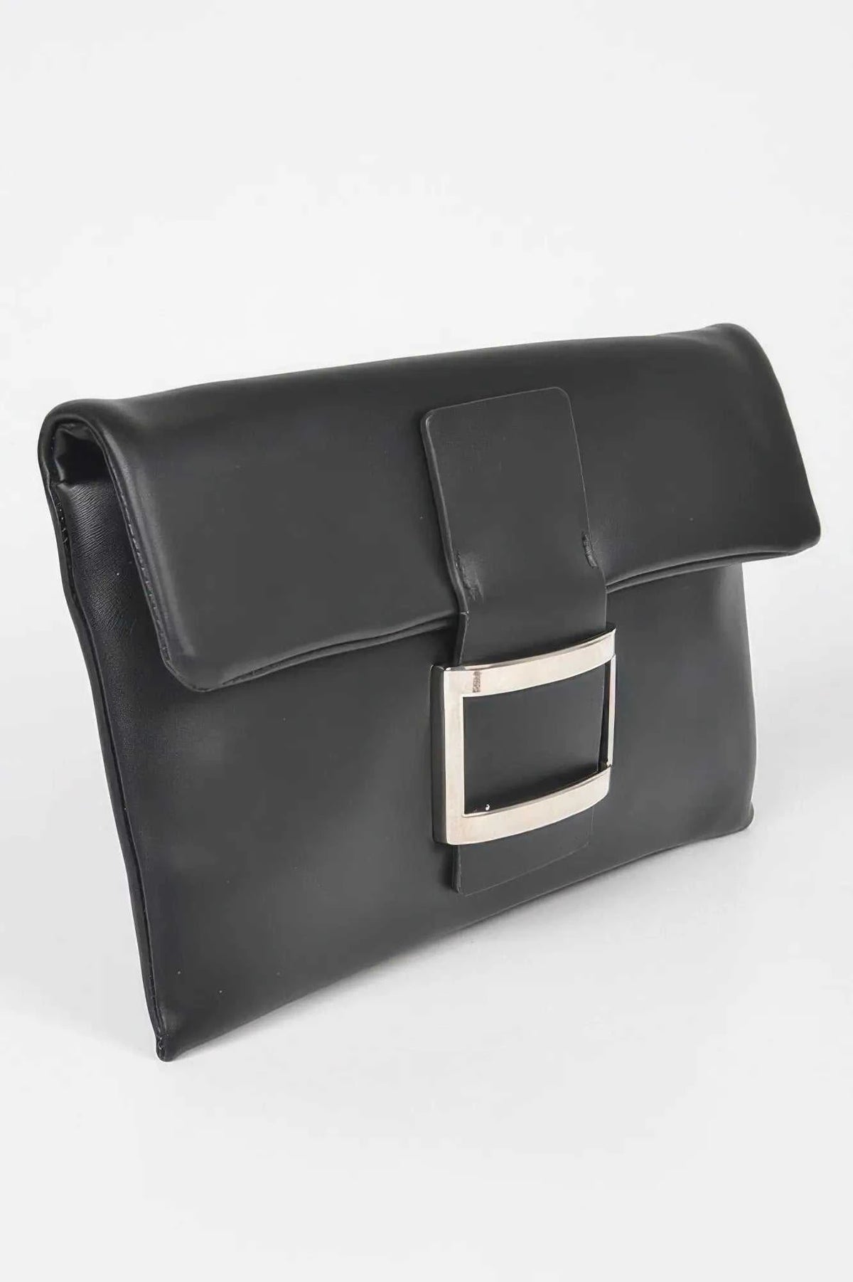 Women's Handbag Metallic Buckle Clutch - MEATPACKING - BYMANYC ® New York - Maven Couture IncNEW ARRIVALS