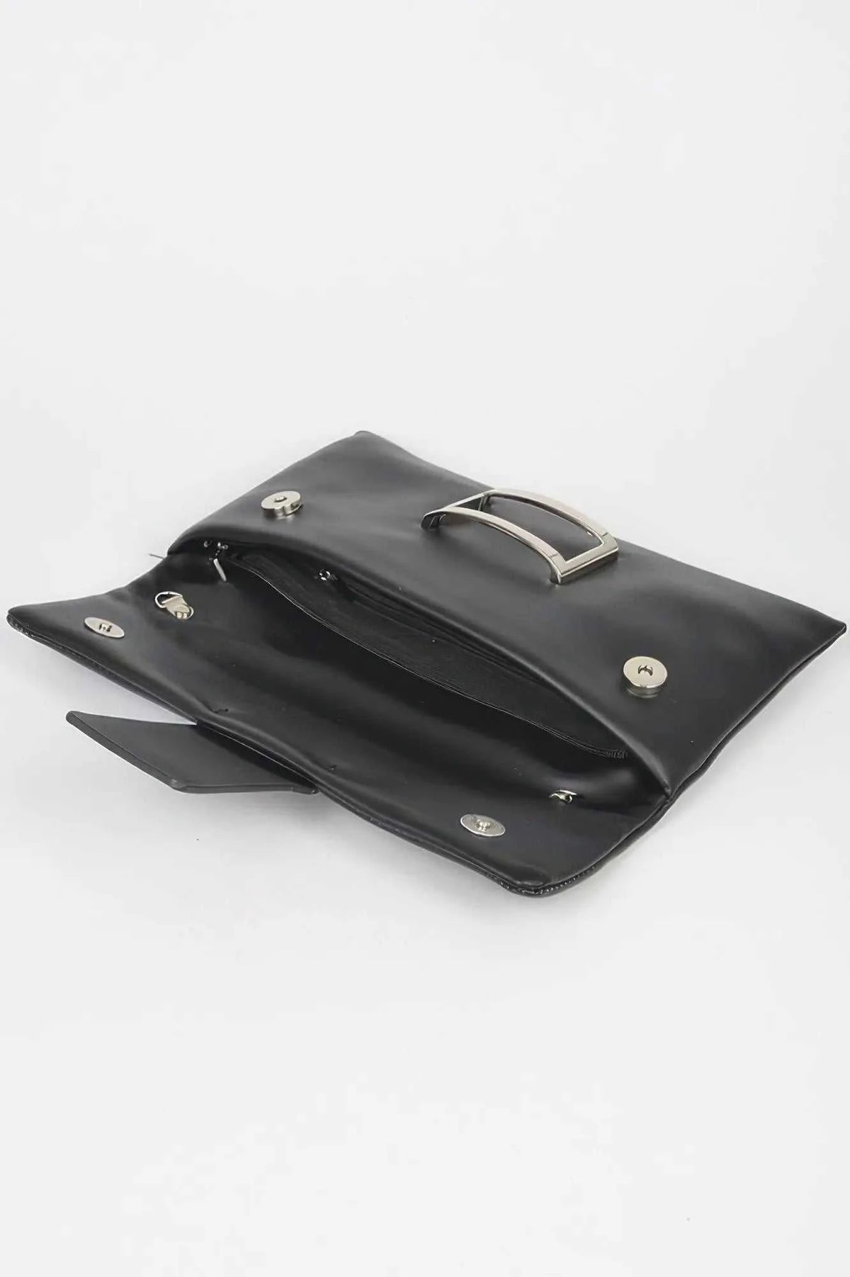 Women's Handbag Metallic Buckle Clutch - MEATPACKING - BYMANYC ® New York - Maven Couture IncNEW ARRIVALS