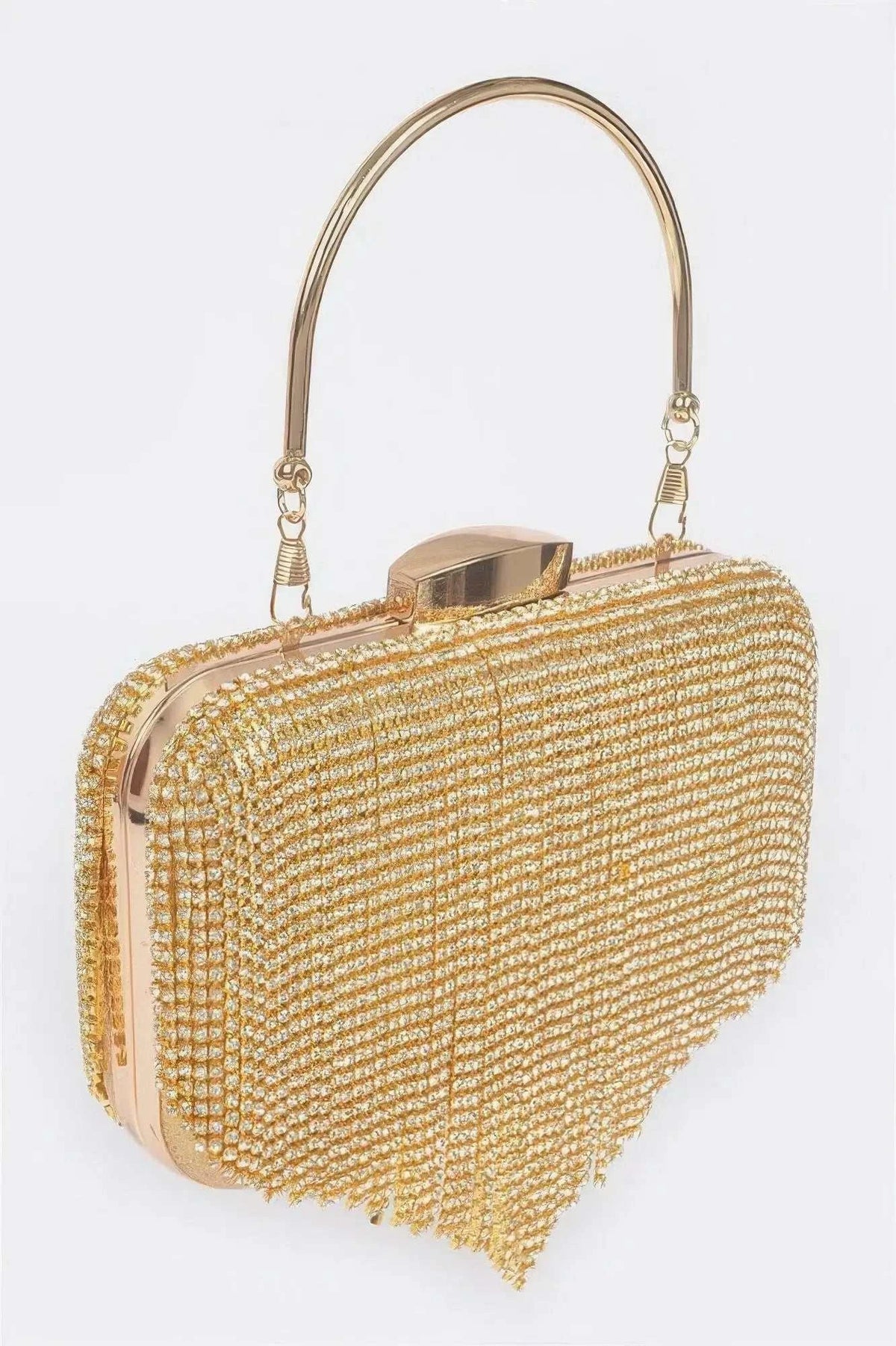 Women's Handbag Rhinestone Fringe Clutch - BROADWAY - BYMANYC ® New York - Maven Couture IncNEW ARRIVALS