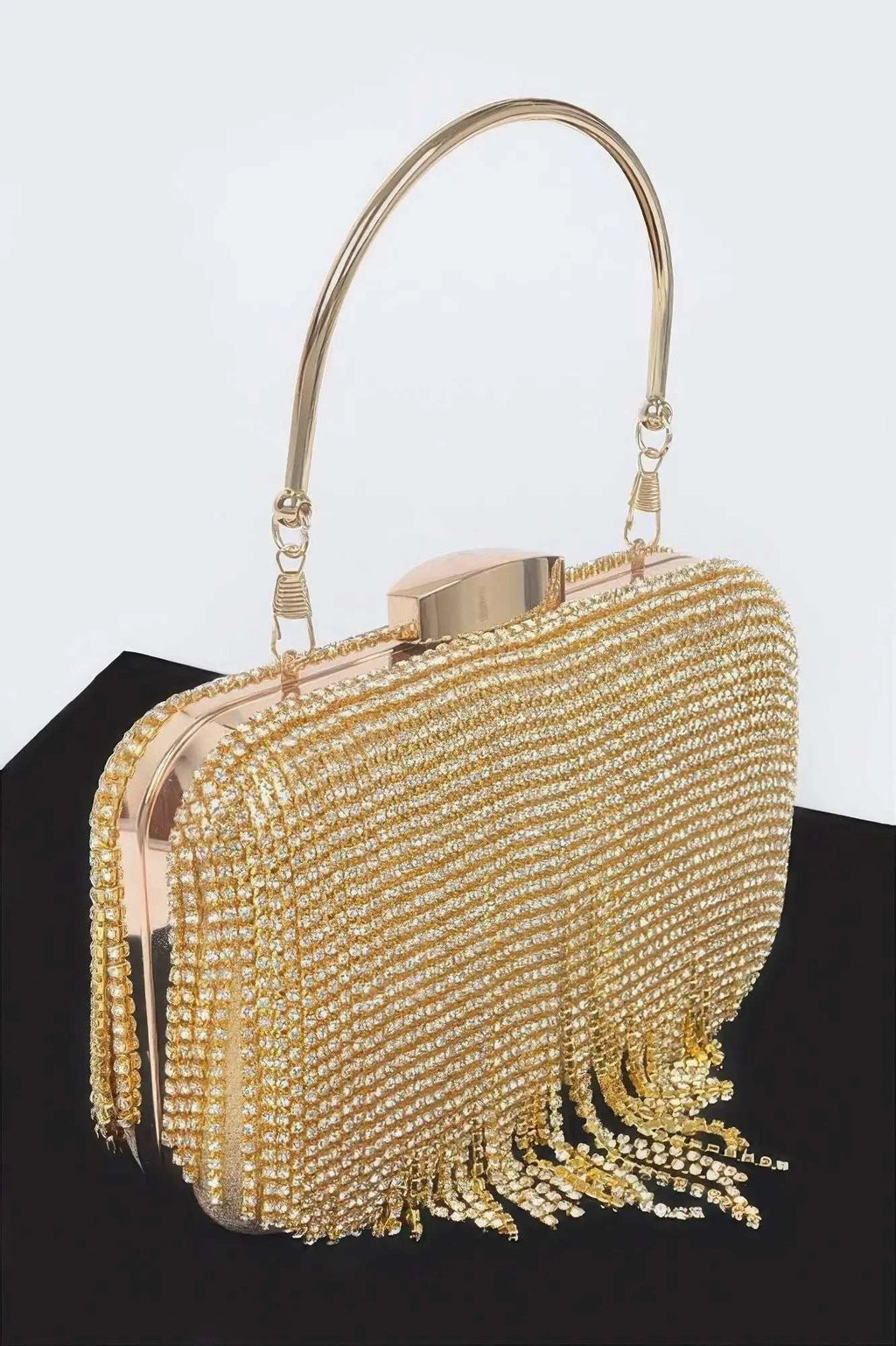 Women's Handbag Rhinestone Fringe Clutch - BROADWAY - BYMANYC ® New York - Maven Couture IncNEW ARRIVALS