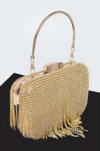 Women's Handbag Rhinestone Fringe Clutch - BROADWAY - BYMANYC ® New York - Maven Couture IncNEW ARRIVALS