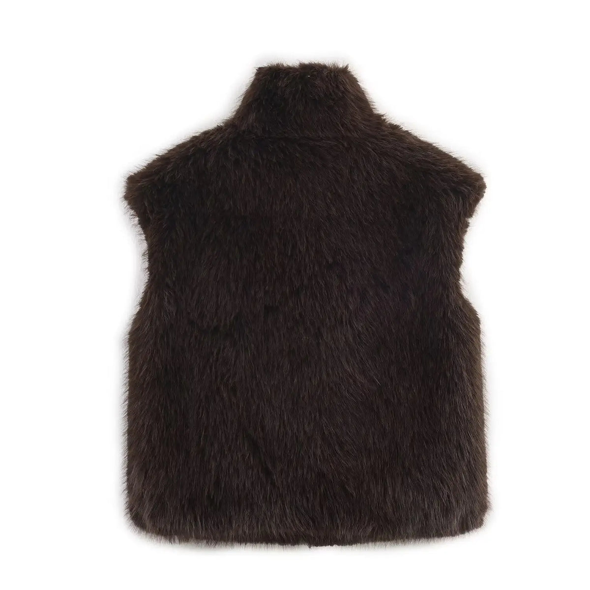 Women's High-Neck Plush Faux Fur Vest BYMANYC ® New York CONTEMPORARY VIBRANT MODERN FASHION - New Collection