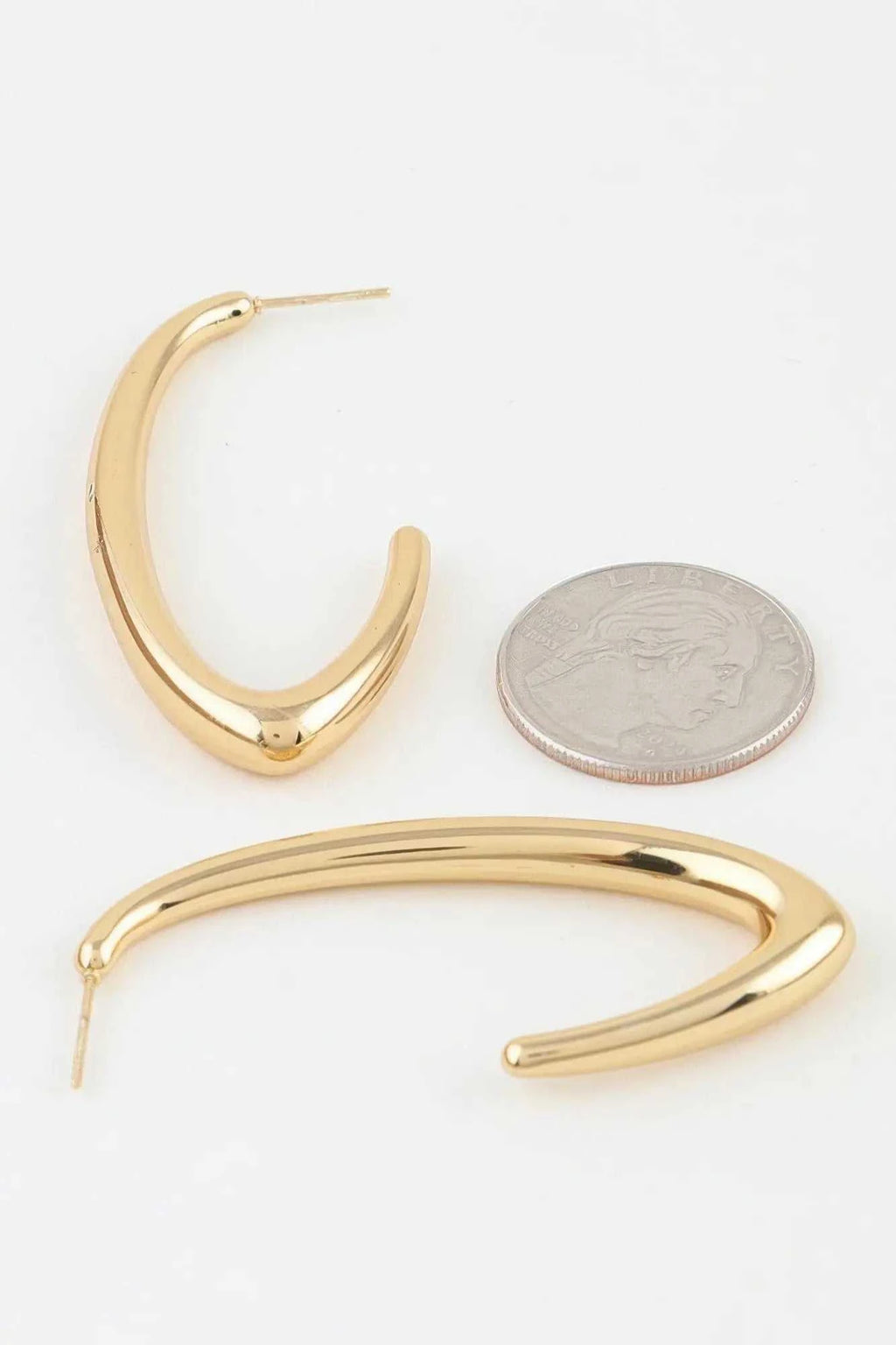 Women's Hoop Earrings Polished Cateye BYMANYC ® New York SLEEK GEOMETRIC EYE HOOPS - New Collection