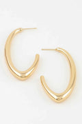 Women's Hoop Earrings Polished Cateye BYMANYC ® New York SLEEK GEOMETRIC EYE HOOPS - New Collection