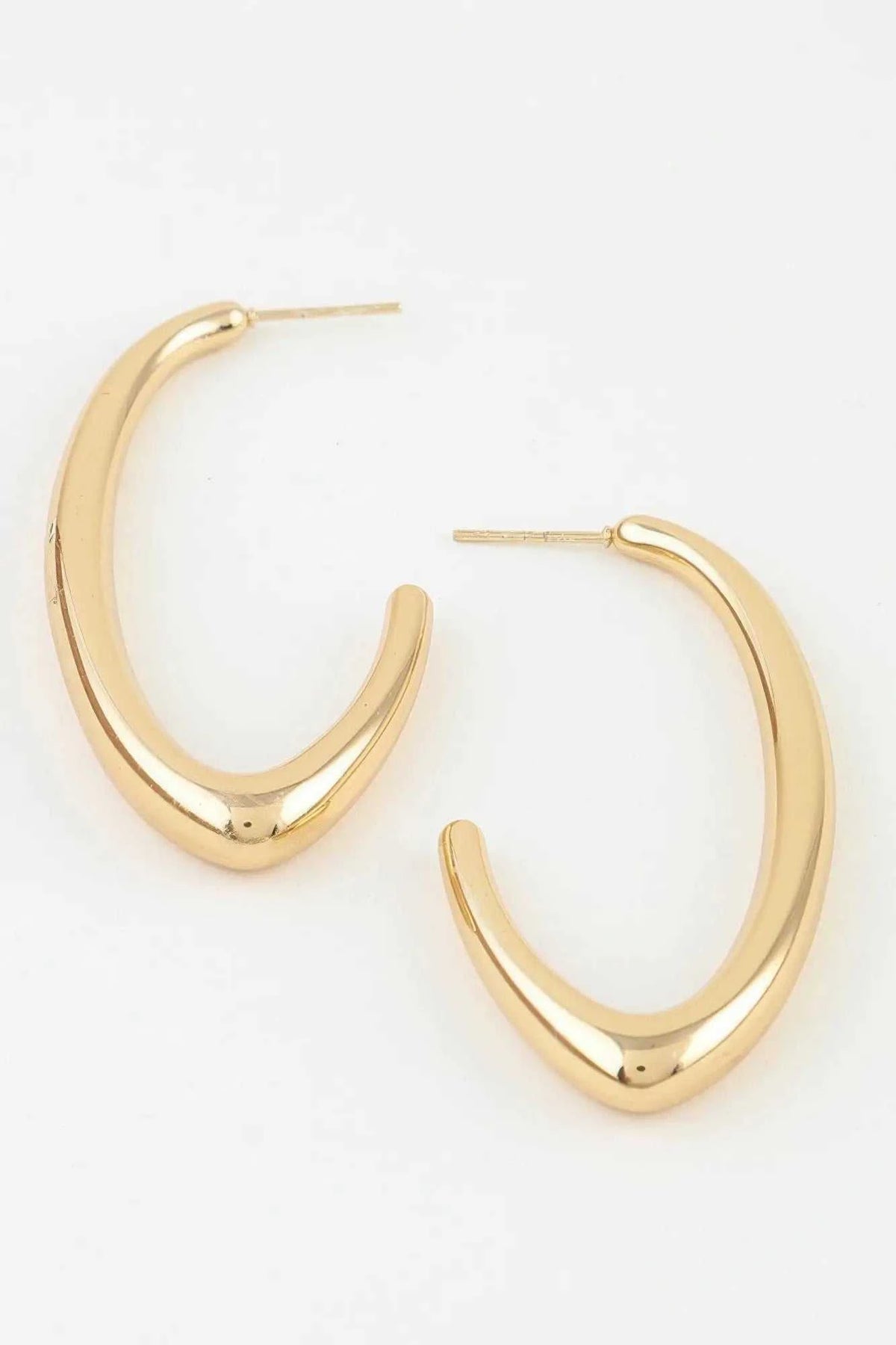 Women's Hoop Earrings Polished Cateye BYMANYC ® New York SLEEK GEOMETRIC EYE HOOPS - New Collection