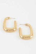 Women's Hoop Earrings Polished Modern Cubic BYMANYC ® New York CONTEMPORARY GEOMETRIC SLEEK HOOPS - New Collection