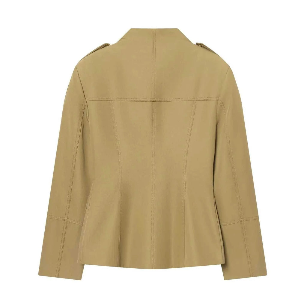 Women's Jacket Beige Khaki Safari Utility BYMANYC ® New York SOHO SAFARI FIELD MILITARY JACKET - New Collection