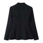Women's Jacket Black Heart Cutout BYMANYC ® New York SOHO HEART CUTOUT PEPLUM BLAZER - New Collection