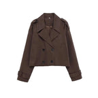 Women's Jacket Cropped Trench BYMANYC ® New York SOHO BROWN SHORT TRENCH - New Collection