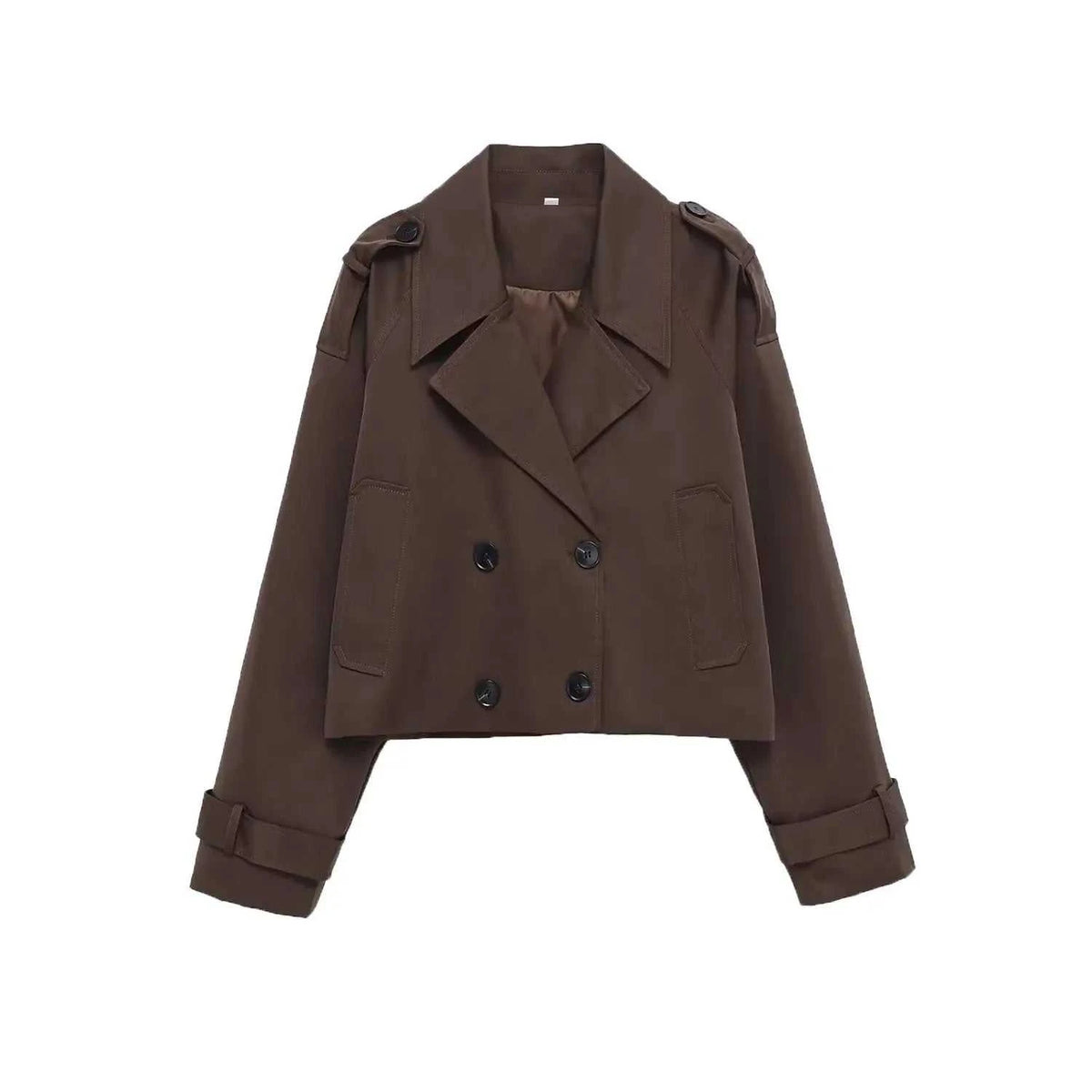 Women's Jacket Cropped Trench BYMANYC ® New York SOHO BROWN SHORT TRENCH - New Collection