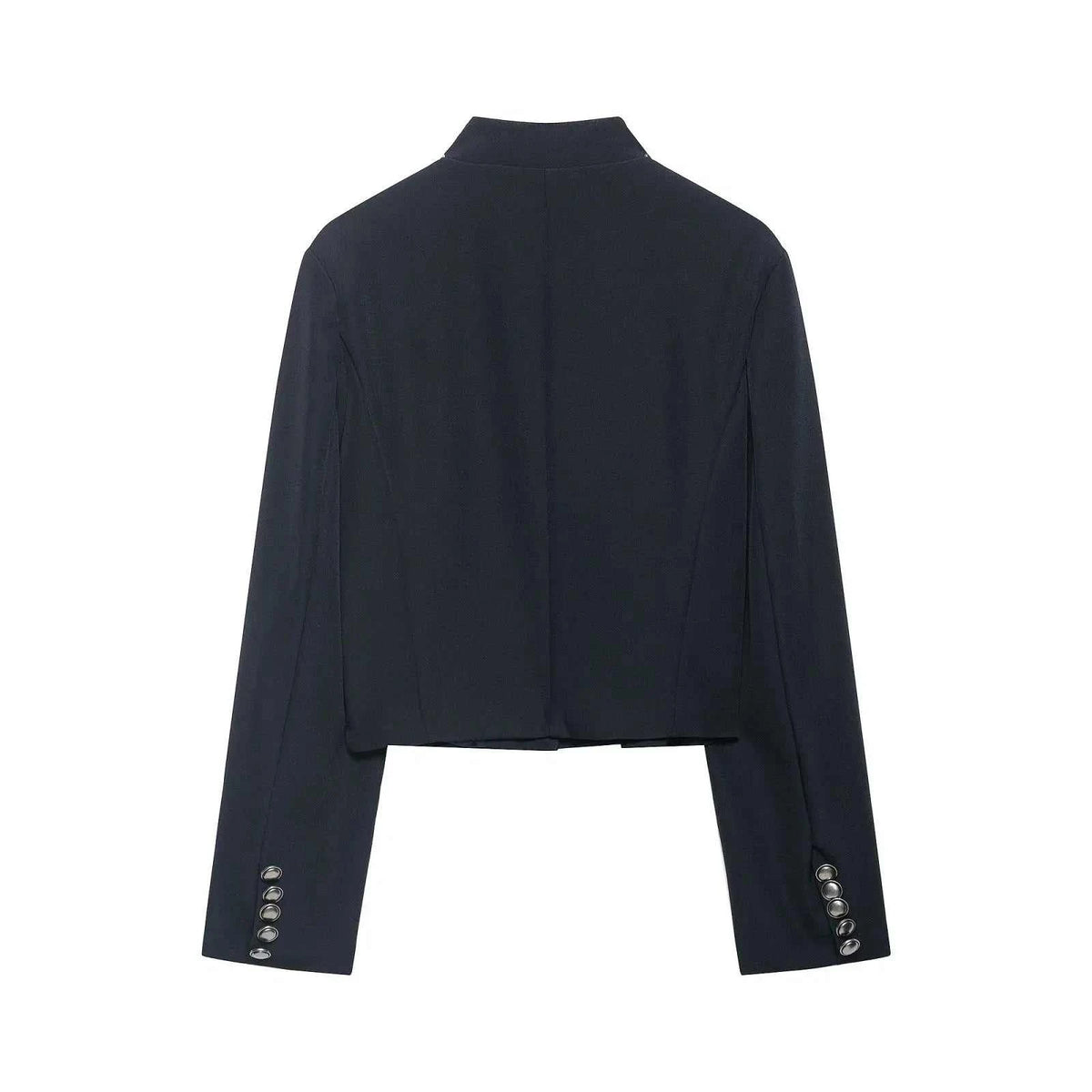 Women's Jacket Dark Navy Military Frogged BYMANYC ® New York SOHO MILITARY EMBROIDERED CROPPED BLAZER - New Collection