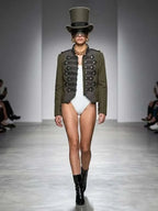 WOMEN'S JACKET MADISON AVENUE STREETSTYLE New Collection Fashion Week BYMANYC ® New York