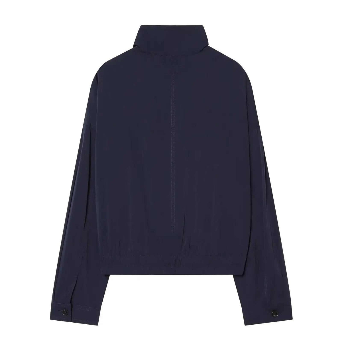 Women's Jacket Navy Blue Utility BYMANYC ® New York SOHO NAVY HIGH COLLAR BOMBER - New Collection